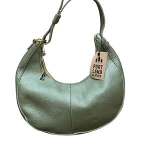 Portland Leather Sage Green Hobo Bag